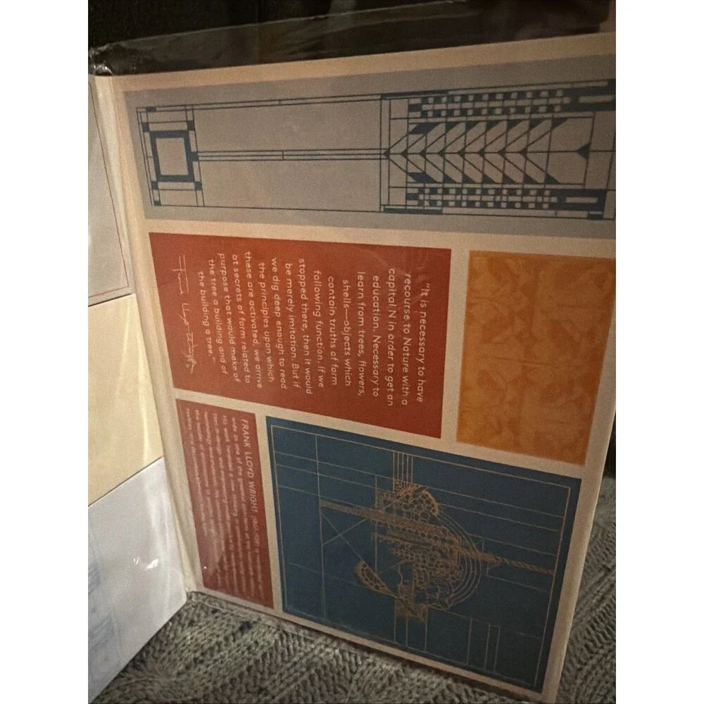 Frank Lloyd Wright Nature & Form Sticky Notes 480 Stickies Complete Package New